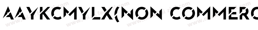 AaYKCMYLX(Non CommercialUse)字体转换